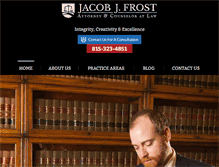 Tablet Screenshot of jacobfrost.com